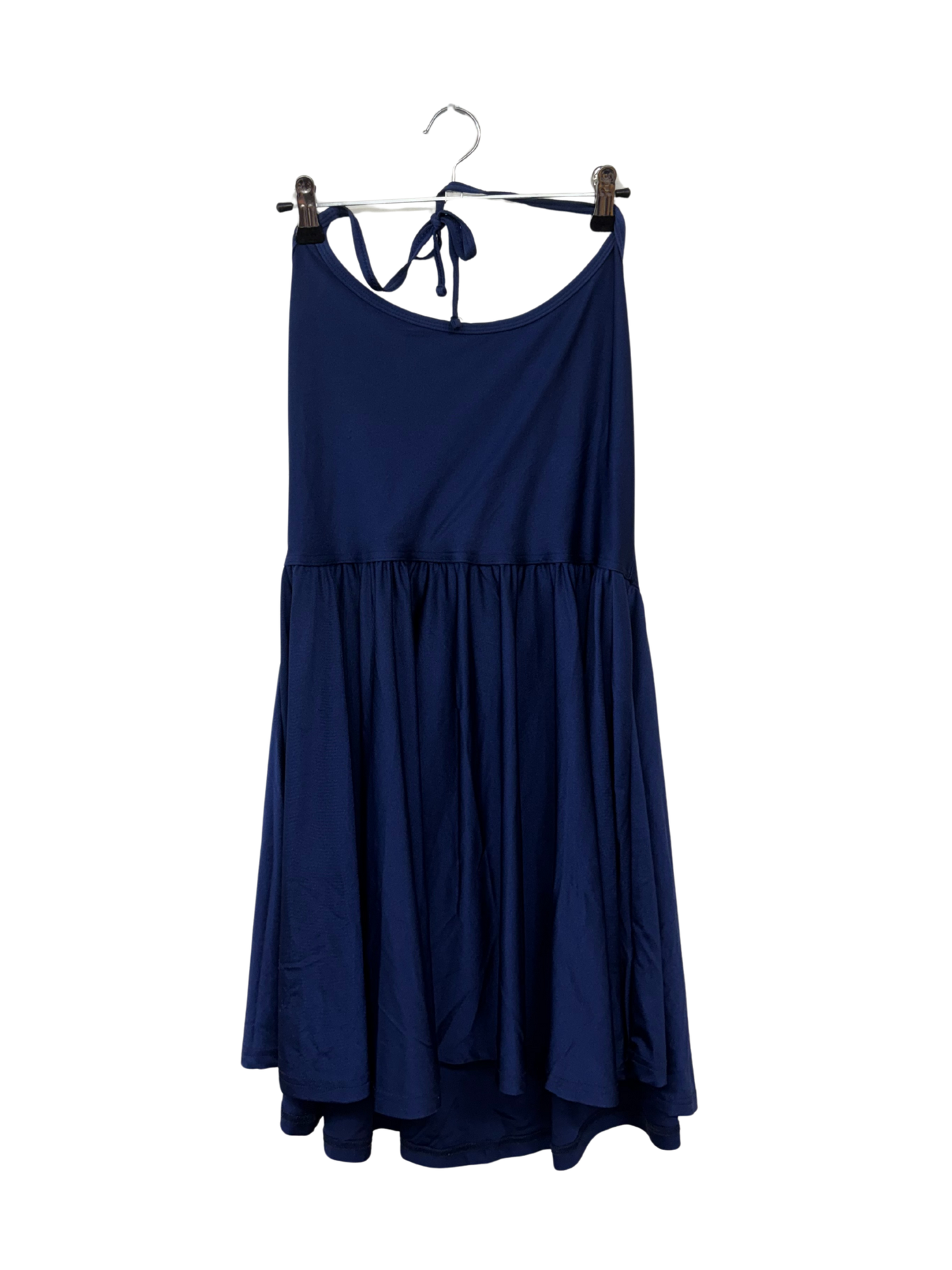 Navy Halterneck Short Dress
