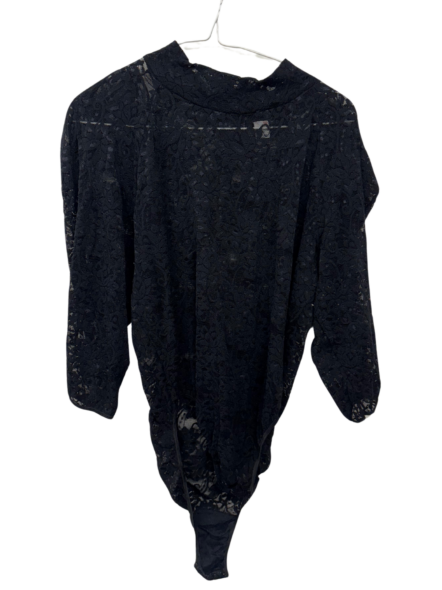 Black Lace 3/4 Sleeve Bodysuit