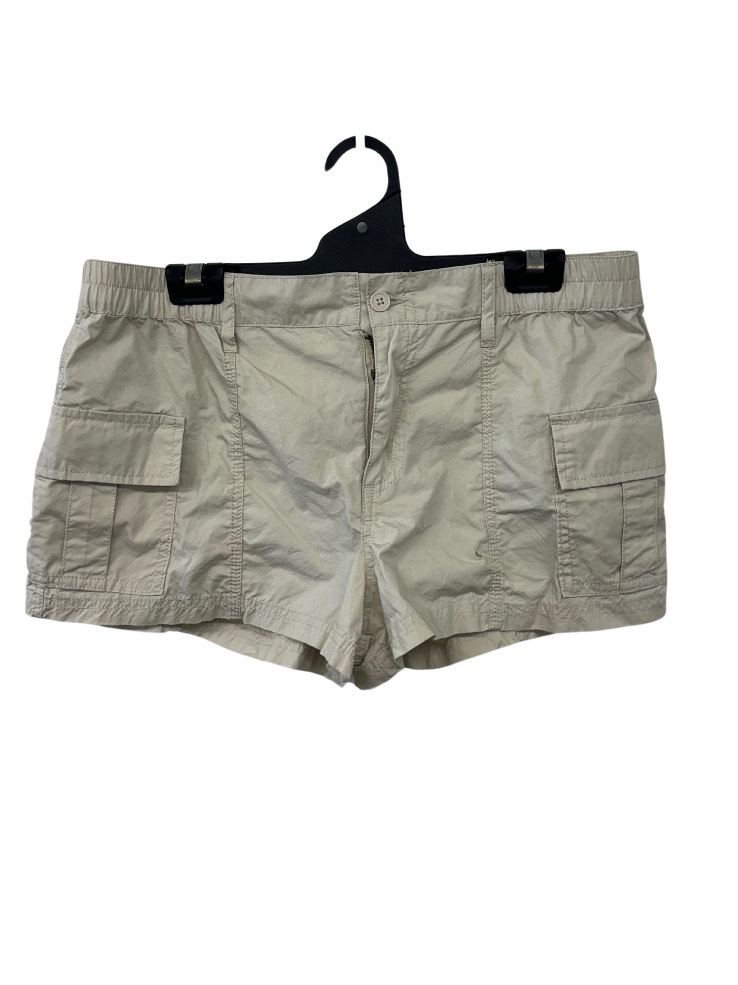 Beige Micro Cargo Shorts