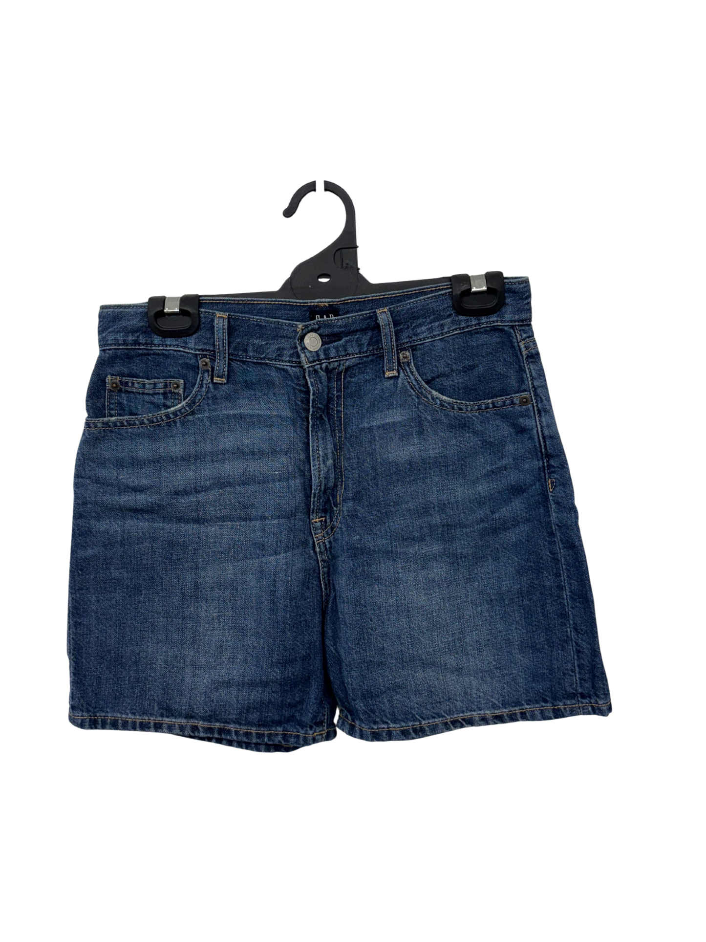 Dark Blue Highwaisted Denim Shorts