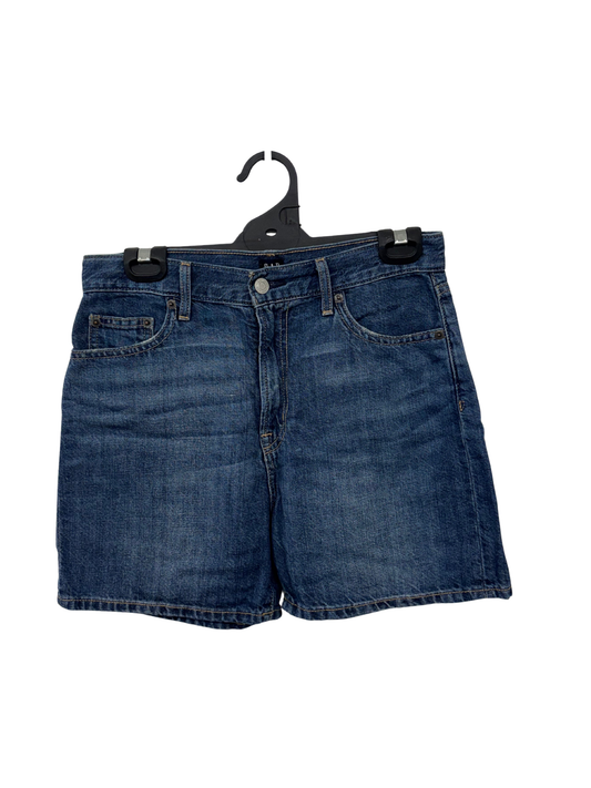 Dark Blue Highwaisted Denim Shorts