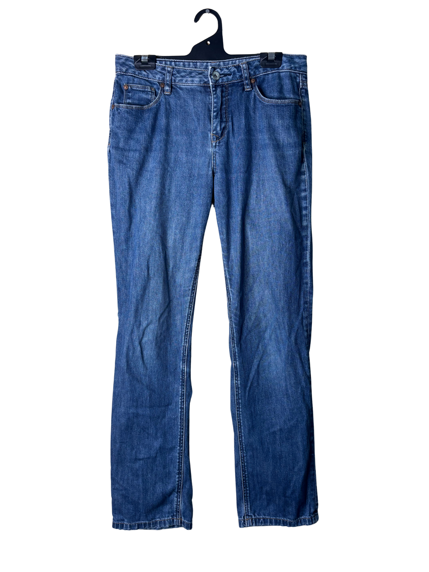 00s Blue Low-Rise Straight Leg Jeans