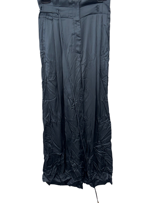 Dark Green/Blue Highwaisted Wide Leg Pants