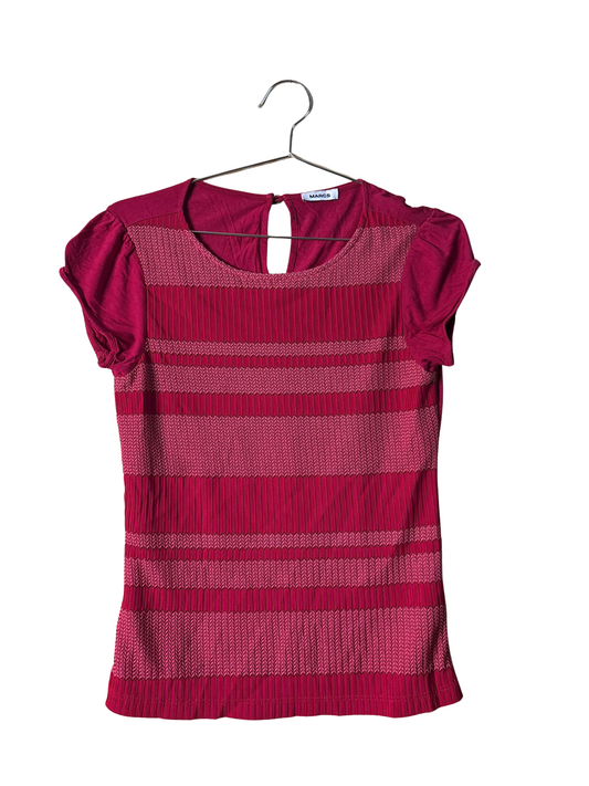 Hot Pink Short Sleeve Top