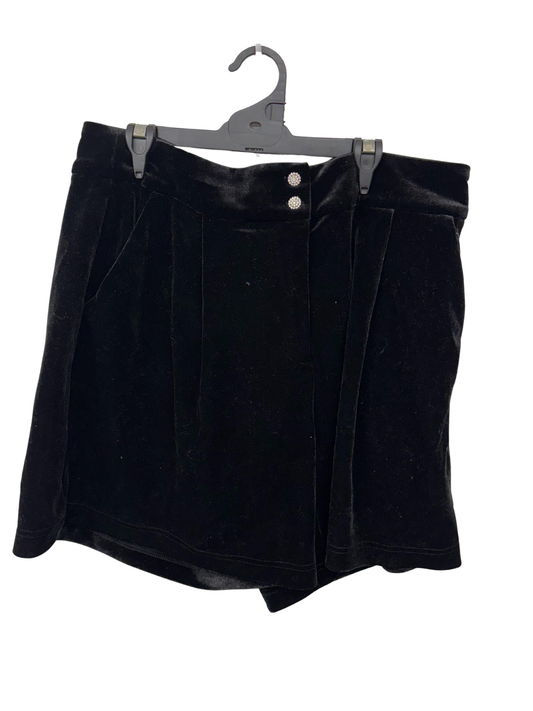 Black Velvet Shorts