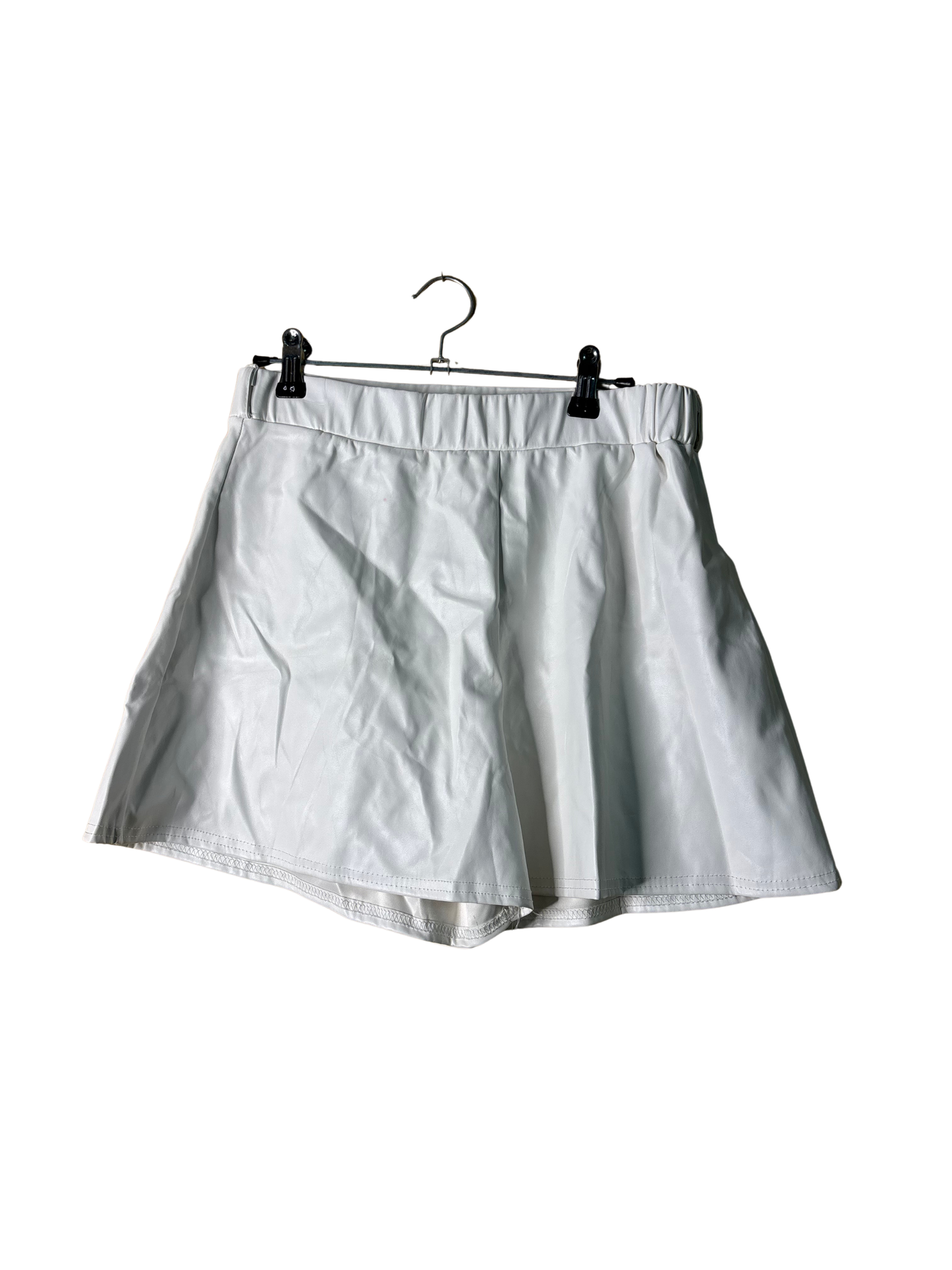NWT White Faux Leather Highwaisted Shorts