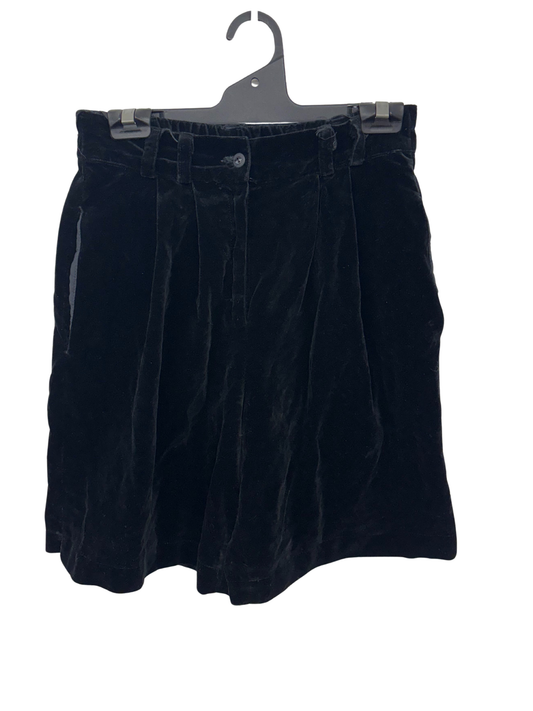 Black Velvet Long Line Shorts