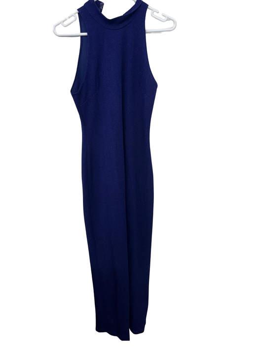 Vintage Dark Purple Sparkly Sleeveless Formal Dress