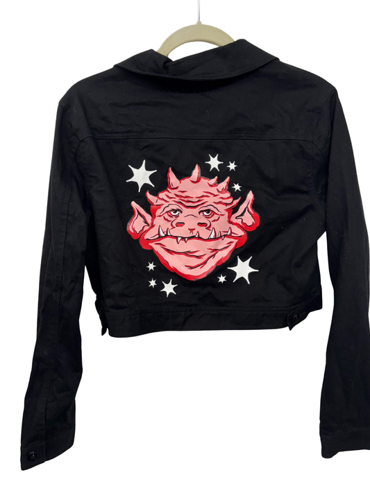 Black Jacket with Back Print