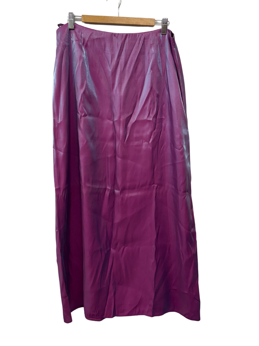 90s Purple/Blue Iridescent Long Formal Skirt