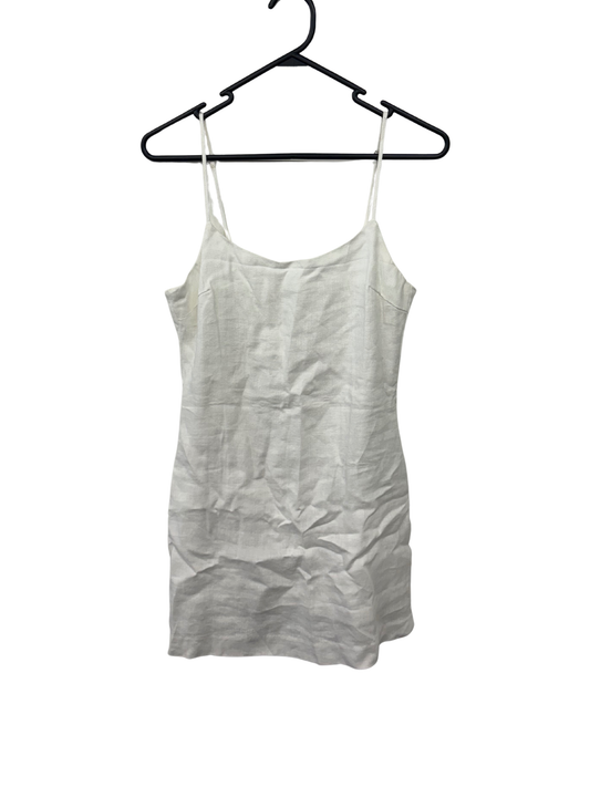 White Strappy Short Dress