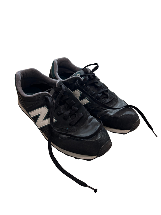 Black & Grey Suede Sneakers in '373' Style