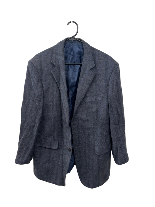 Blue & Black Check Blazer