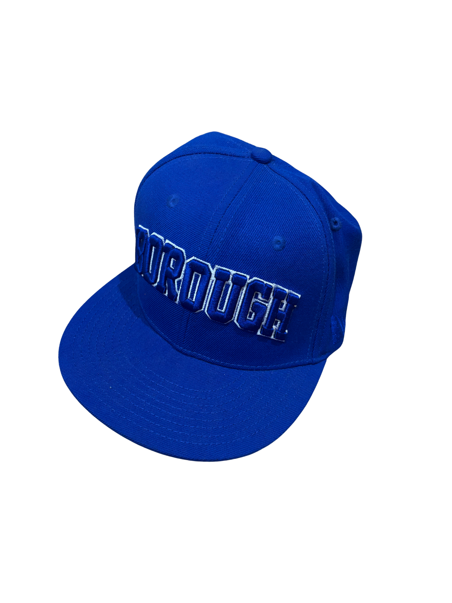 Blue Cap with 'Boroughs' Embroidery