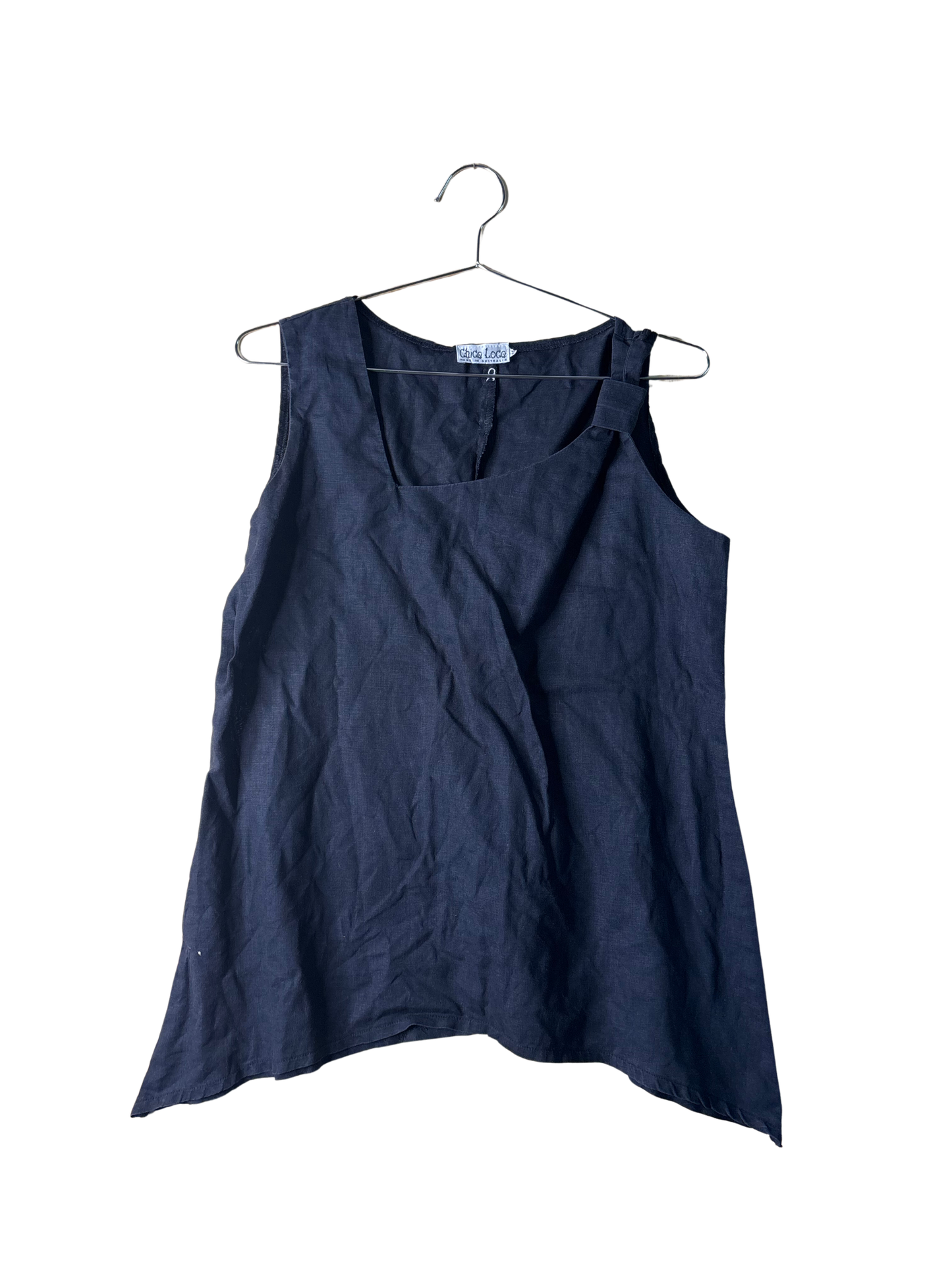Vintage Black Sleeveless Top