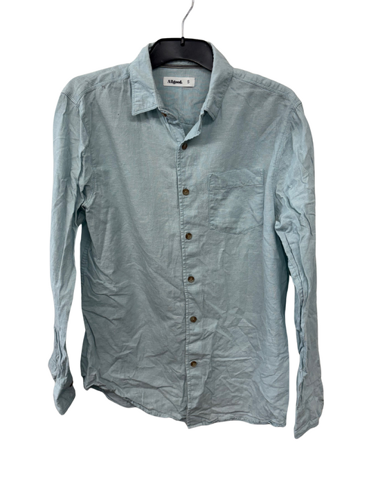 Light Blue Long Sleeve Slim Fit Button Up Shirt
