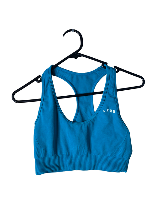 Aqua Green/Blue Sports Bra Top