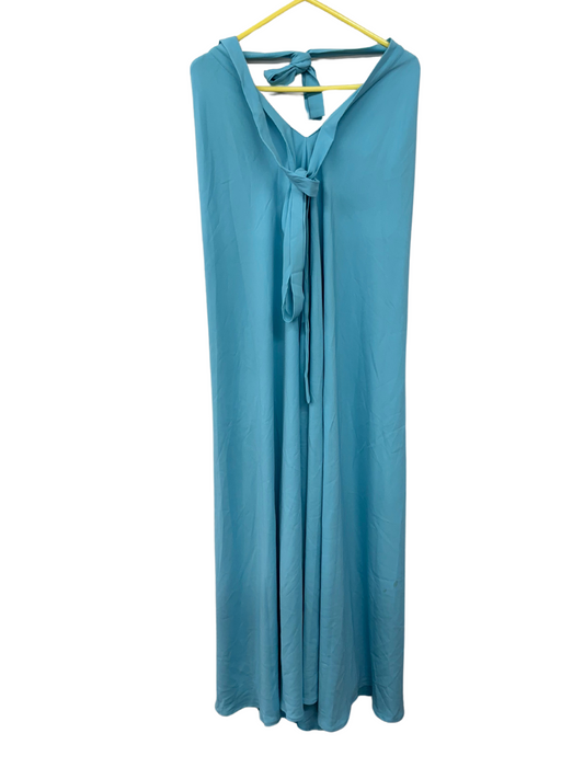 Light Blue Halter Maxi Dress