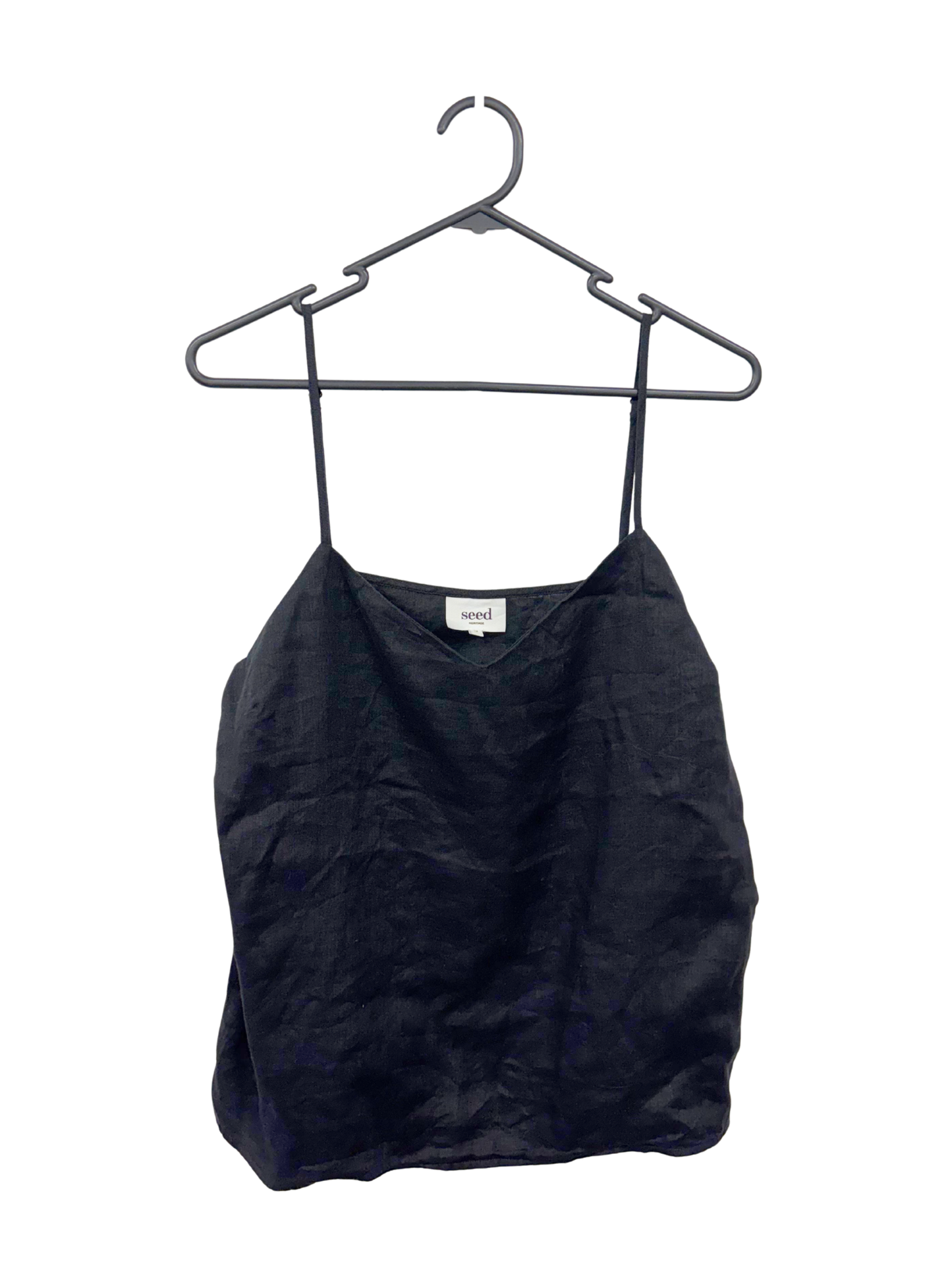 Black Thin Strap Camisole Top