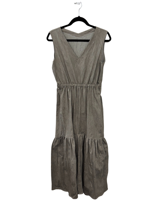 Green Sleeveless Tiered Maxi Dress