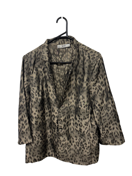 Vintage Dark Gold Long Sleeve Button Up Shirt