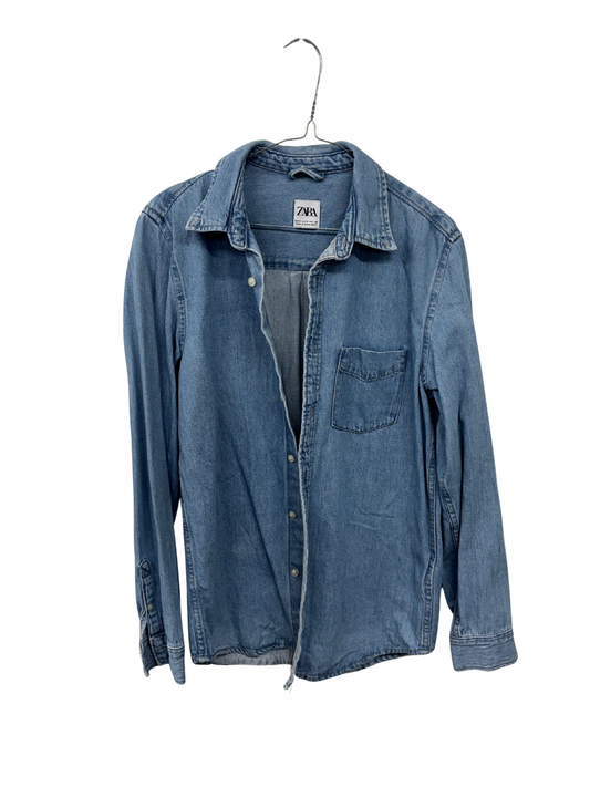 Light Blue Denim Long Sleeve Shirt
