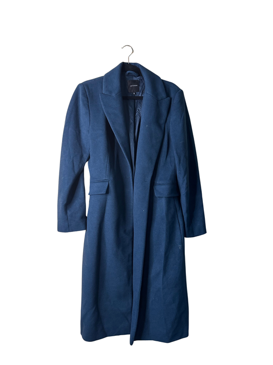 Dark Green Trench-Length Coat