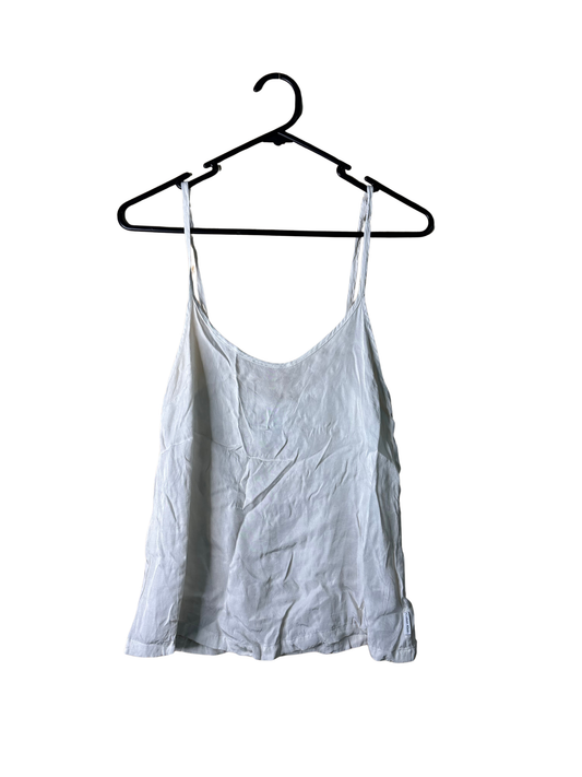 White/Cream Strappy Top with Button Strap Detail