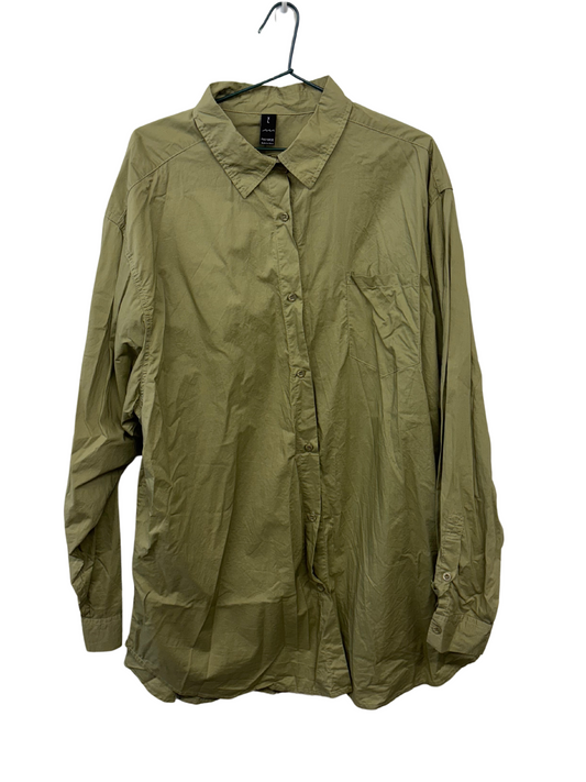 Light Khaki Long Sleeve Button Up Shirt