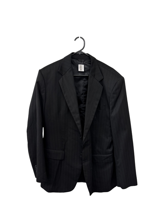Black Pinstripe Suit Jacket