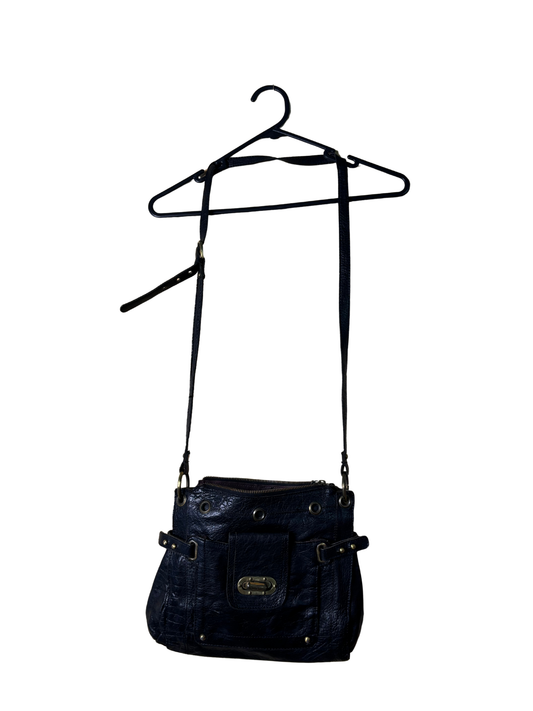 Black Handbag with Gold Hardware