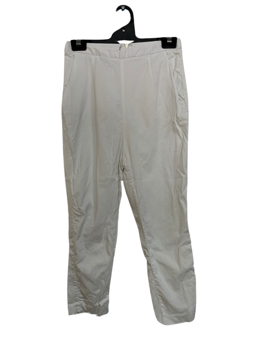 White Highwaisted 3/4 Fitted Pants