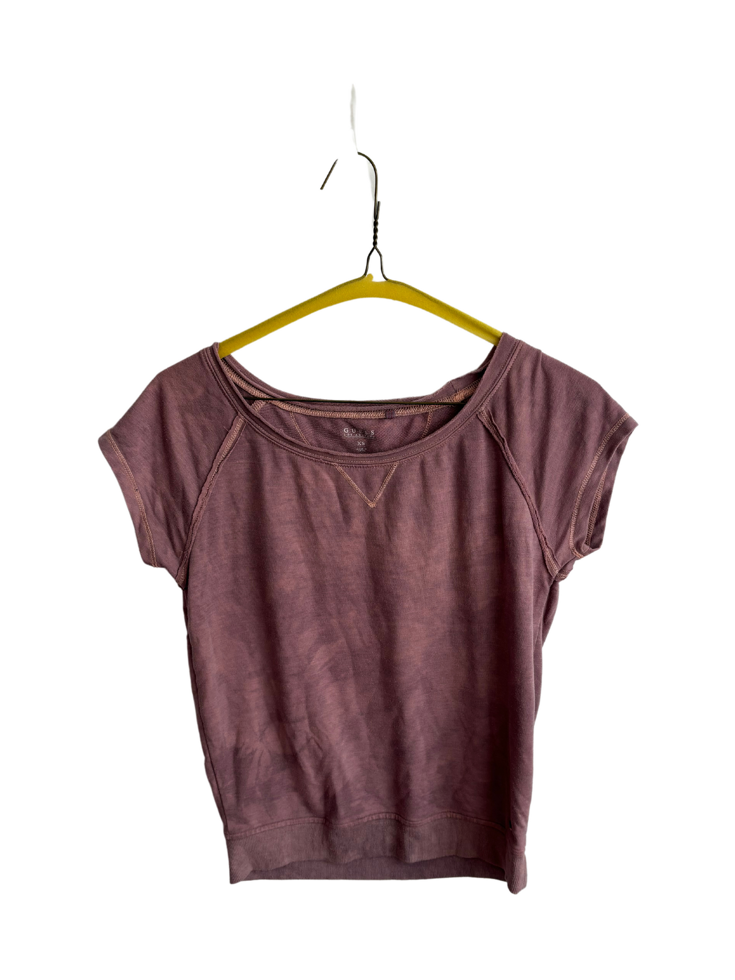 Light Purple Tie-Dye Short Sleeve Top