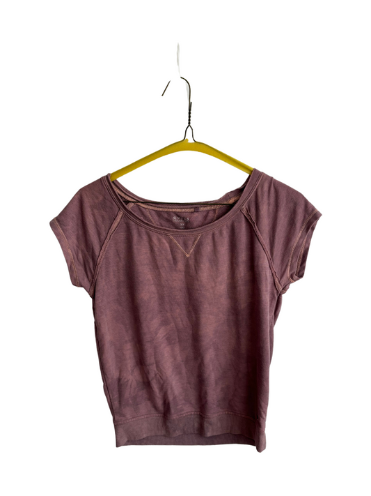 Light Purple Tie-Dye Short Sleeve Top