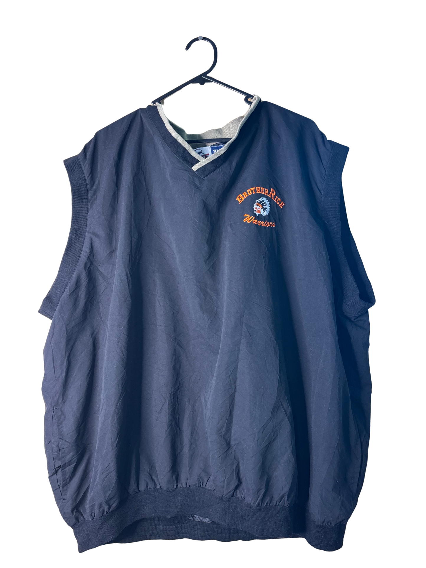 Vintage Black Sleeveless Jersey/Vest 'Brother Rice Warriors'