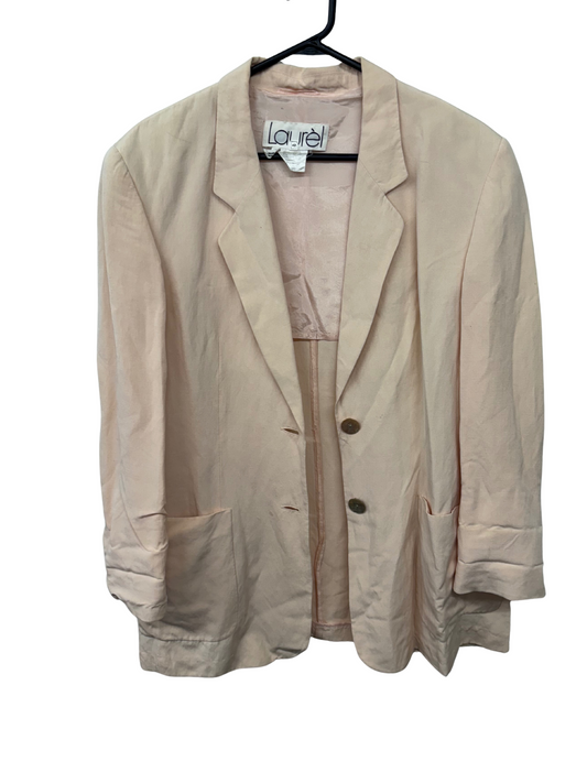 Vintage Light Pink Blazer Jacket