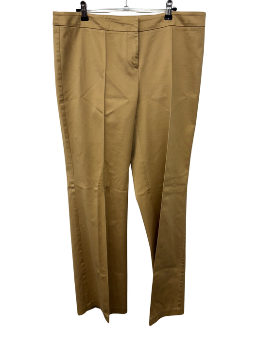 Vintage Light Yellow/Beige Low-Rise Straight Leg Tailored Pants