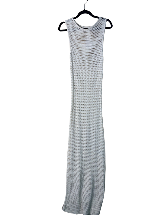 NWT Cream Sleeveless Crochet Maxi Dress
