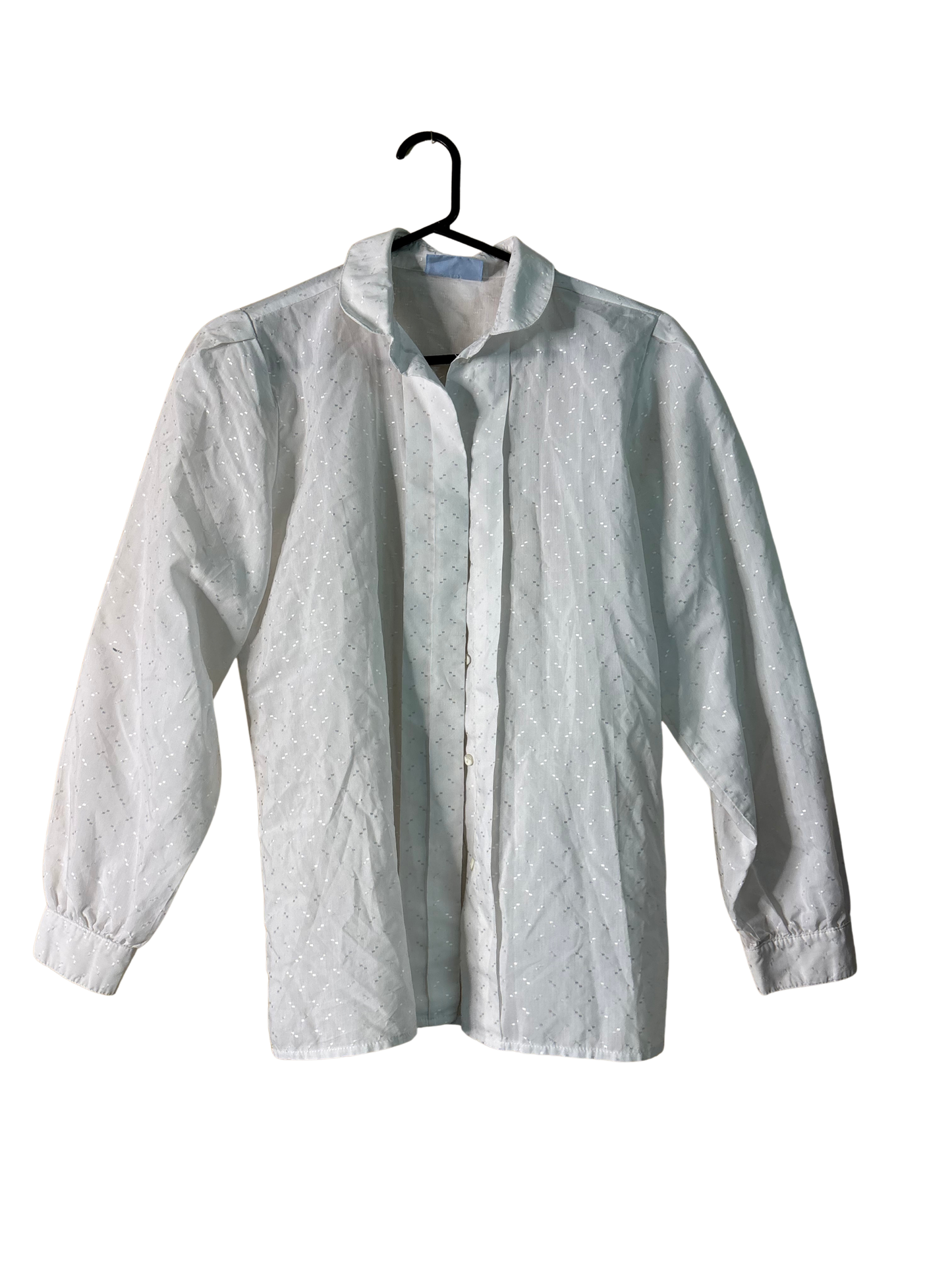Vintage White Long Sleeve Button Up Shirt