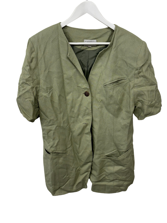 Vintage Light Green Short Sleeve Jacket