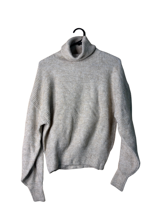 Cream Knit Turtleneck Jumper