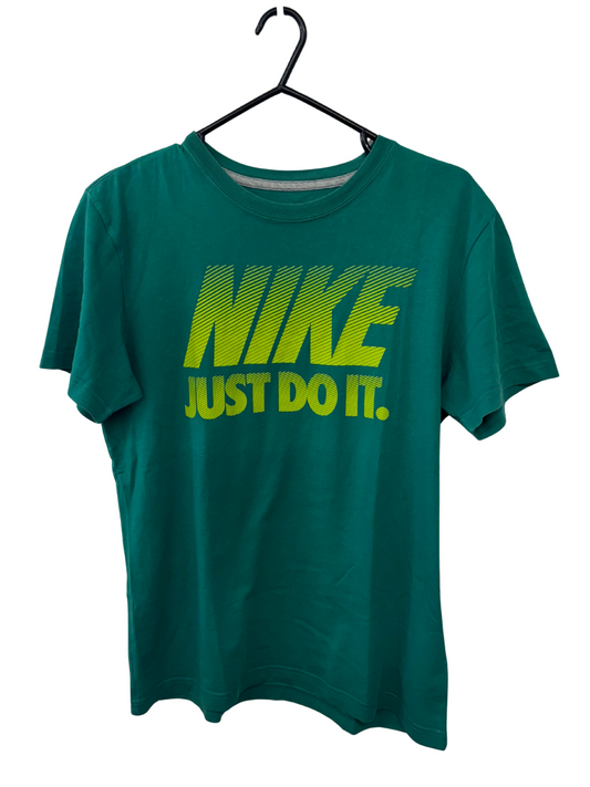 Green Short Sleeve T Shirt with Light Green Logo