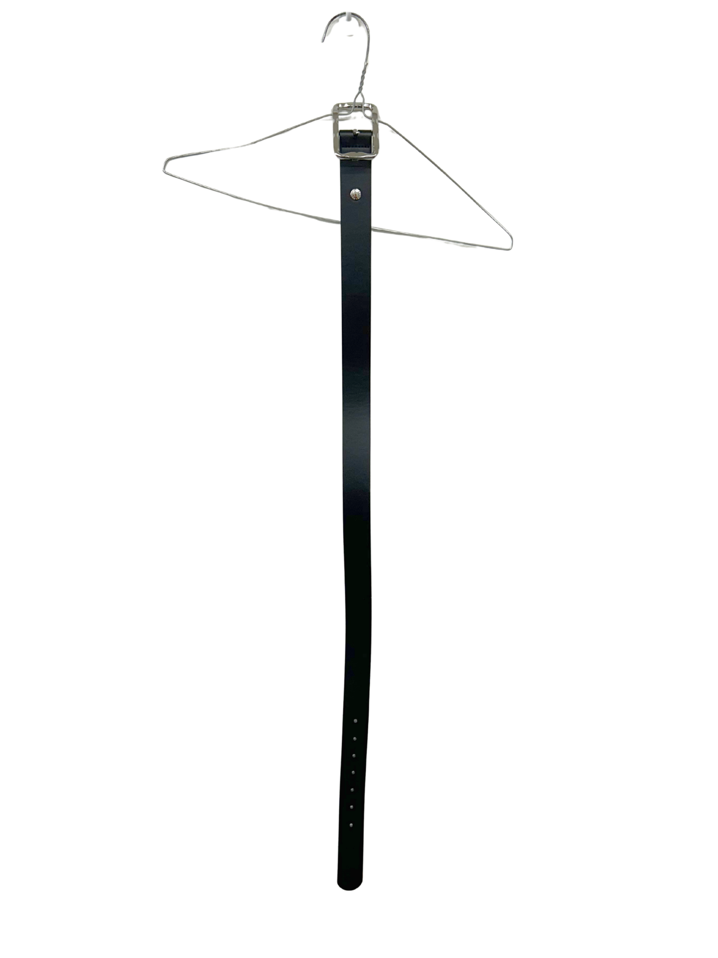 Black Belt with Silver Square Buckle