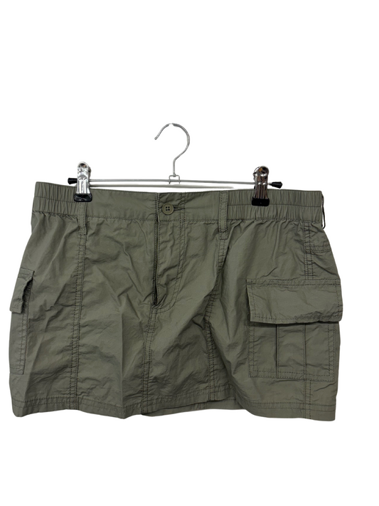 Khaki Micro Cargo Skirt