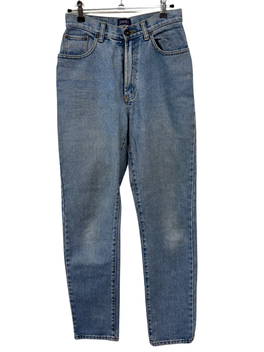 Vintage Blue Highwaisted Straight Leg Jeans