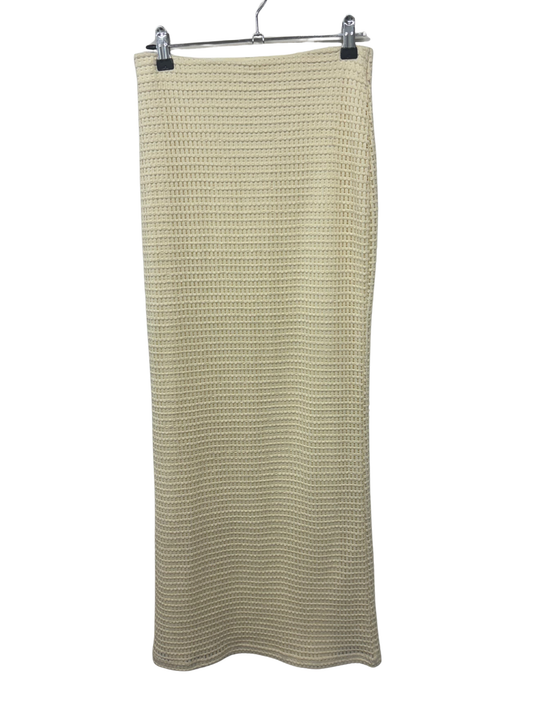 Light Yellow Cutout Maxi Skirt