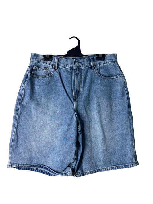 Blue Denim Knee Length Jorts
