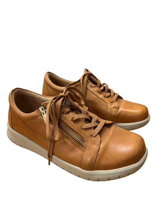Light Brown Low cut Laceup Sneakers