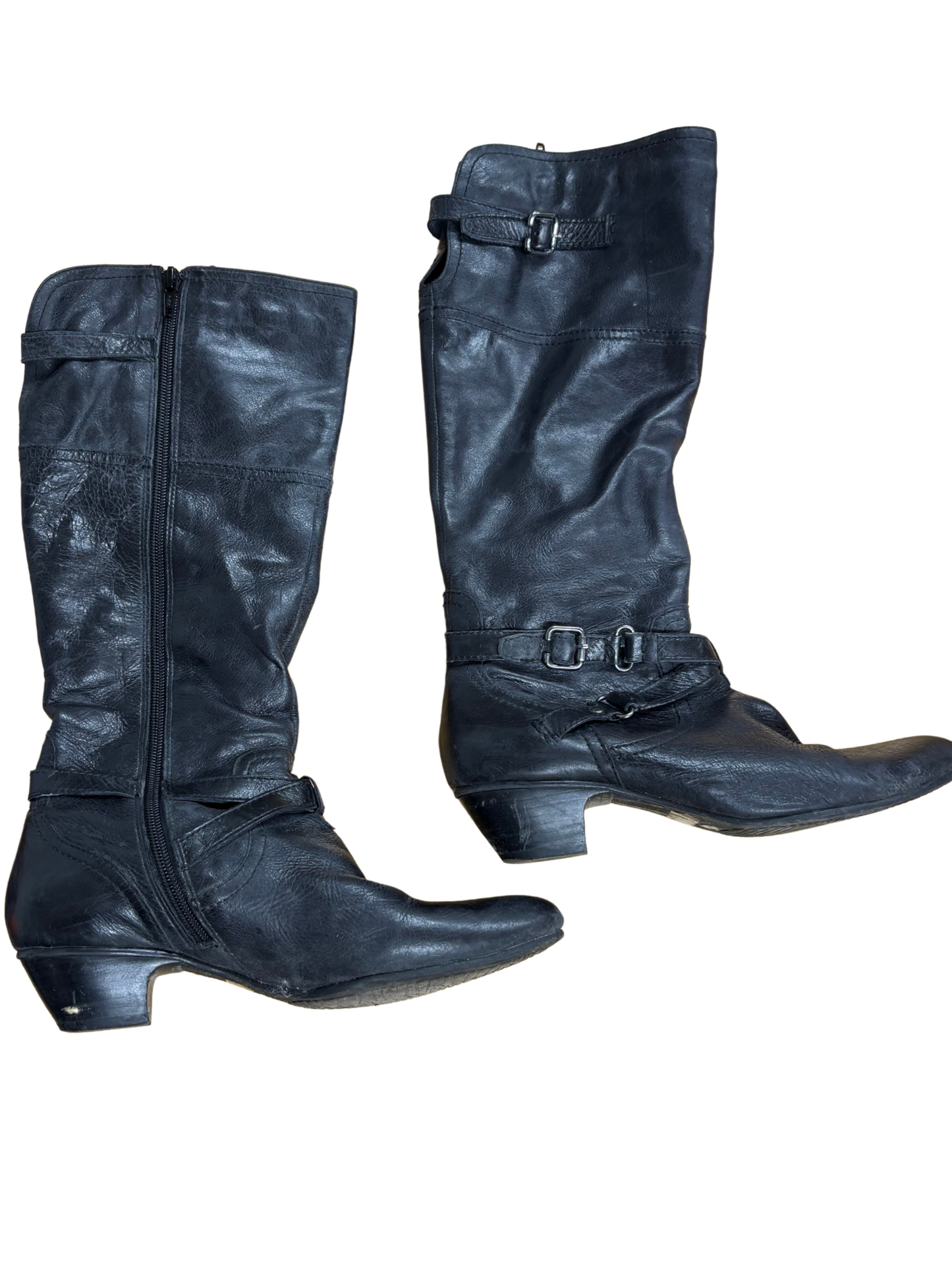 Black Boots with Buckles
