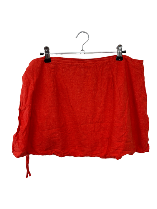 Orange Low Rise Skort